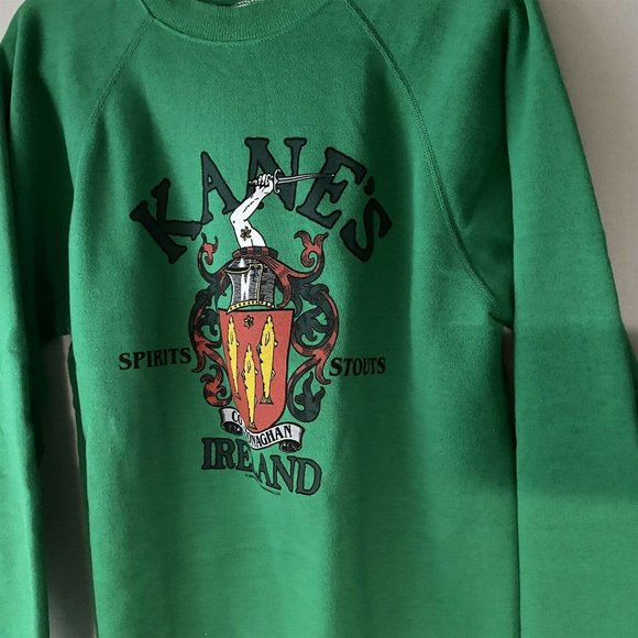 VINTAGE SPIRITS STOUTS BEER SWEATSHIRT MENS L KANE - Picture 2 of 6